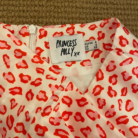 Princess Polly Feminine Feline Mini Skirt Size 0 - Picture 5 of 5